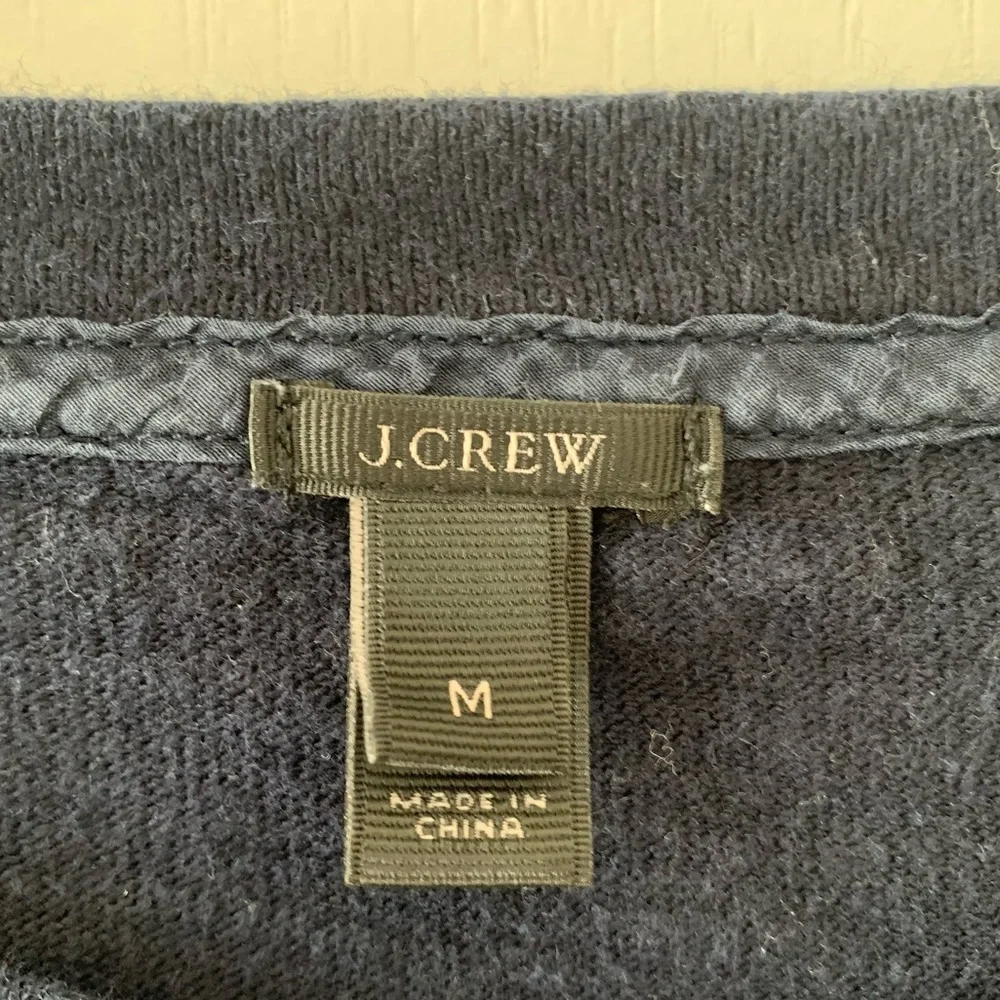 J. Crew silk and lace front crewneck sweater - Picture 3 of 6